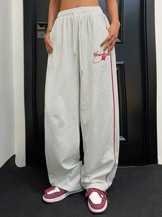 Hip Pop Piping Detail Cargo Pants
