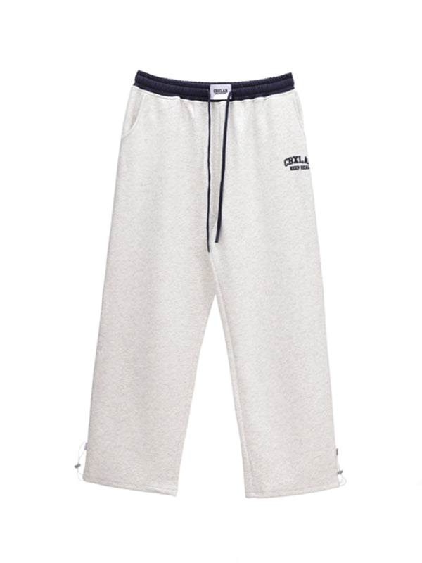 Contrast Color Waistband Sweatpants
