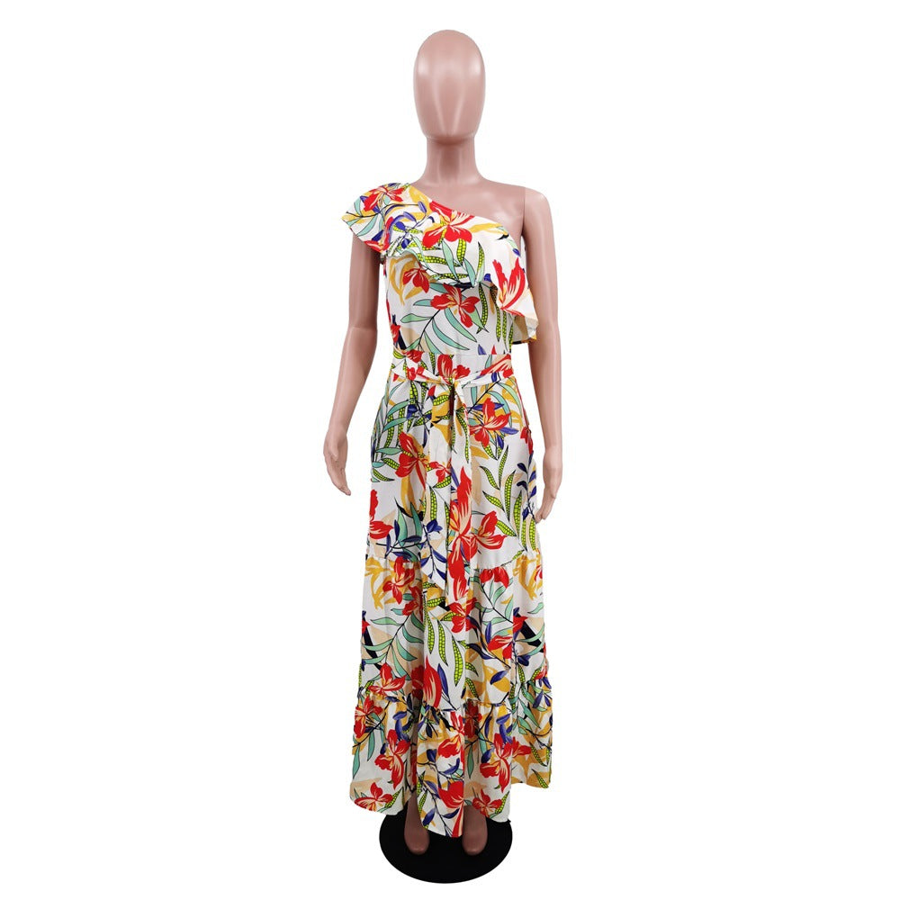Loose Wide Leg Backless Casual All-Match High Waist Jumpsuit