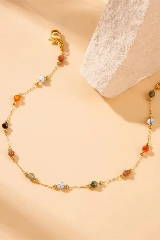 Minerva Rainbow Beaded Bracelet