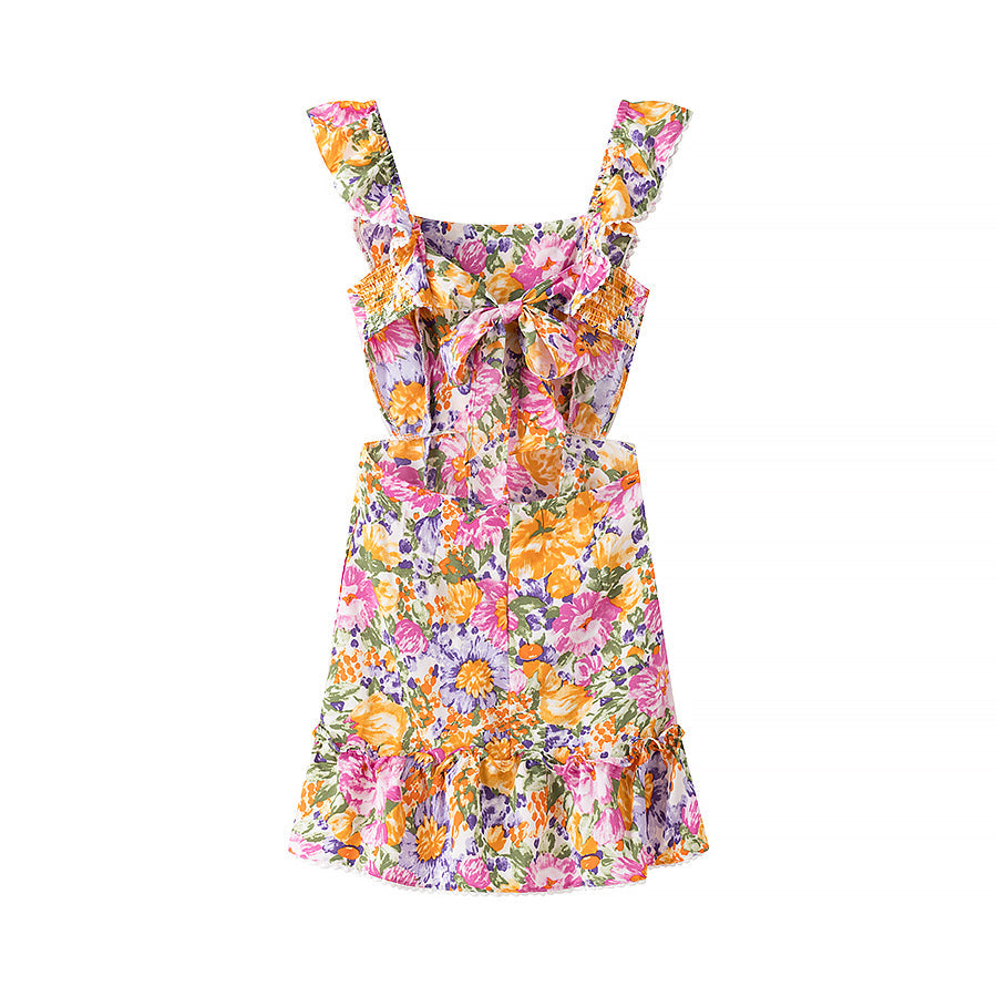 Spring Summer Women Clothing Sexy Printed Short Slim Slimming Dress