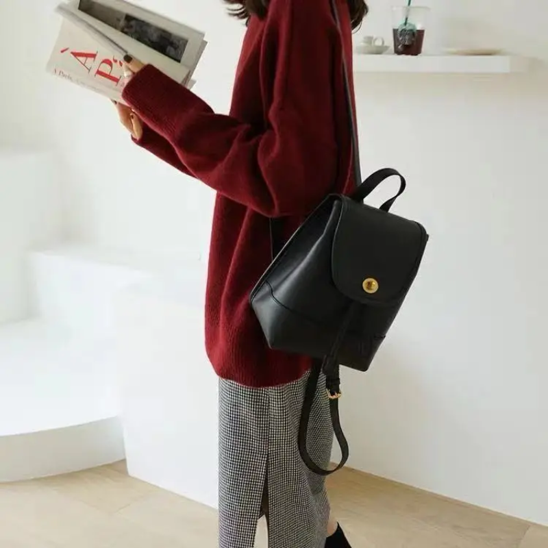 Jersey de punto oversize con cuello alto para mujer | Ideal para otoño/invierno