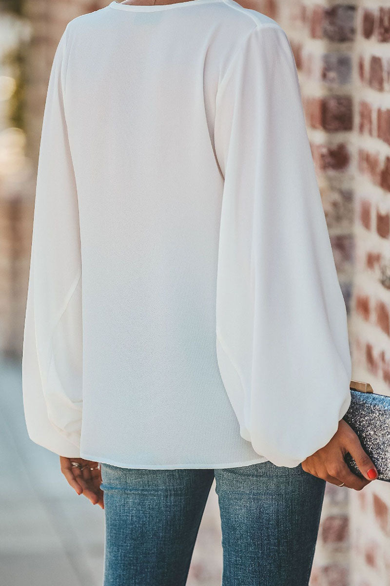 Tops de moda urbana con cuello en V y abertura en la parte superior (4 colores)