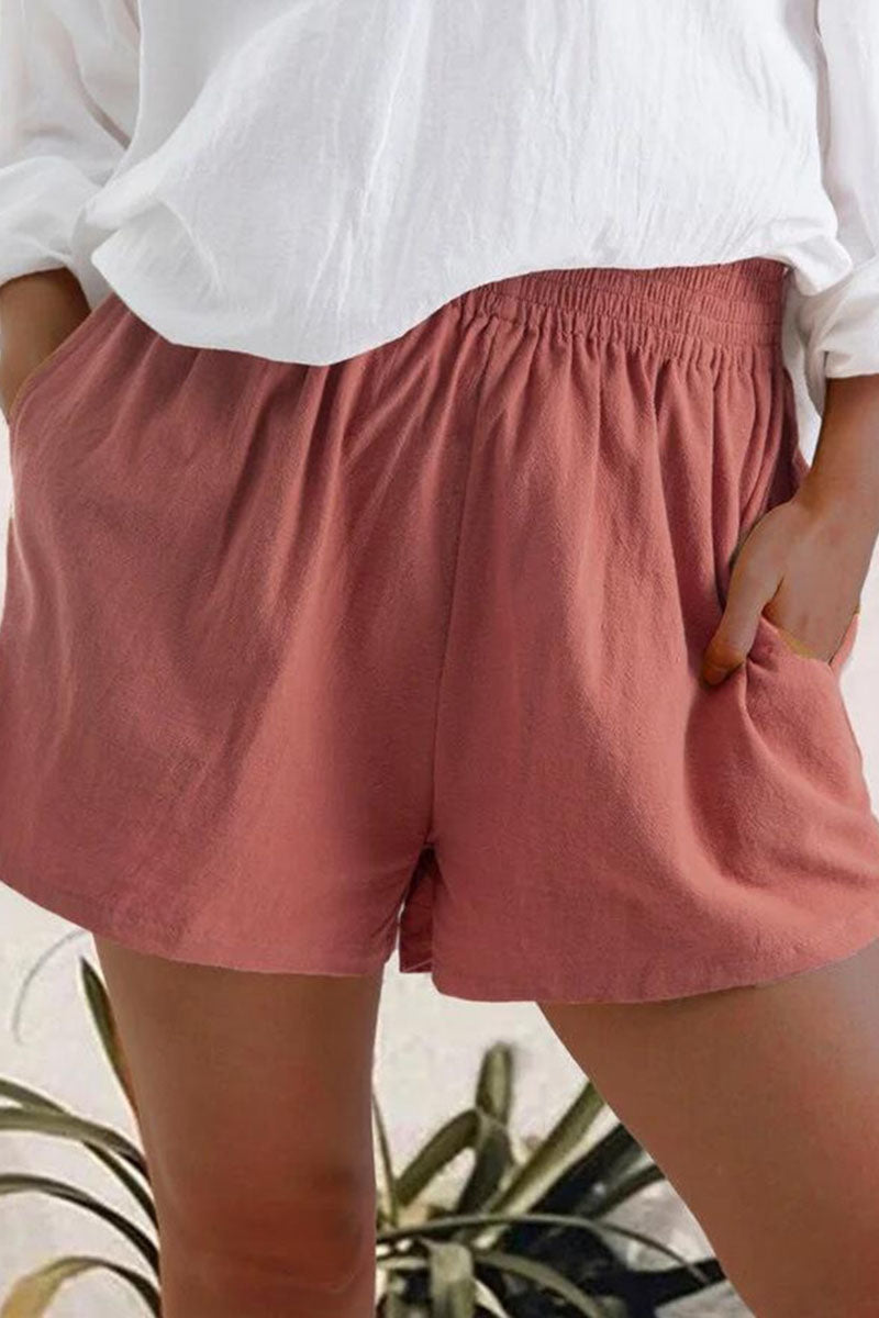 Fashion Casual Solid Pocket Loose Wide Leg Bottoms(5 Colors)