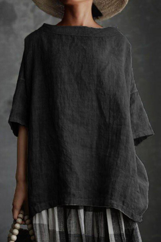 Casual Solid Basic O Neck T-Shirts