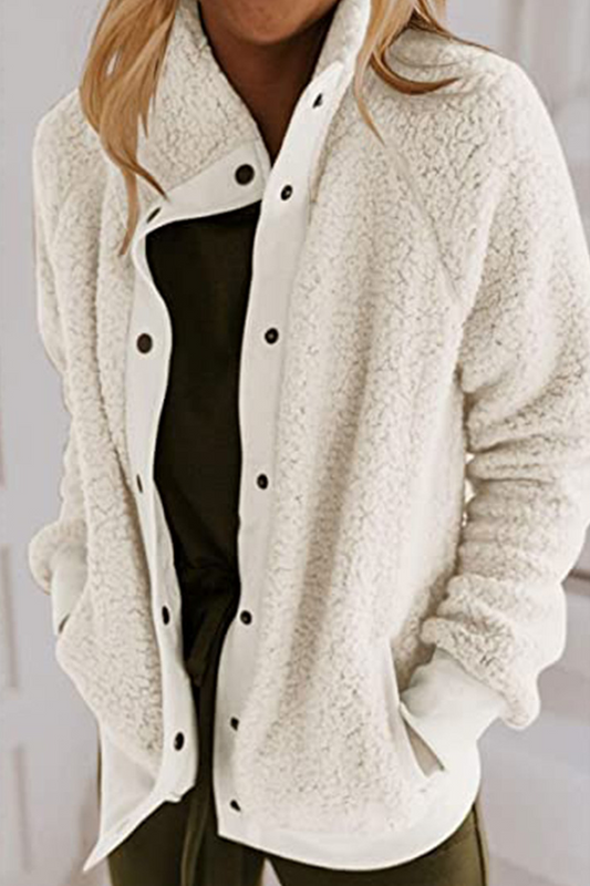 Prendas de abrigo con cuello mandarín, hebilla de unión dividida sólida