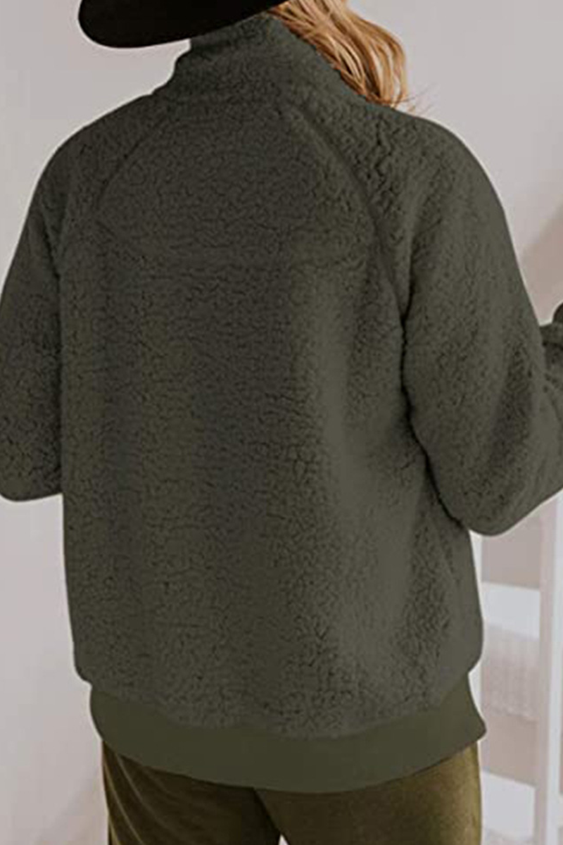 Prendas de abrigo con cuello mandarín, hebilla de unión dividida sólida