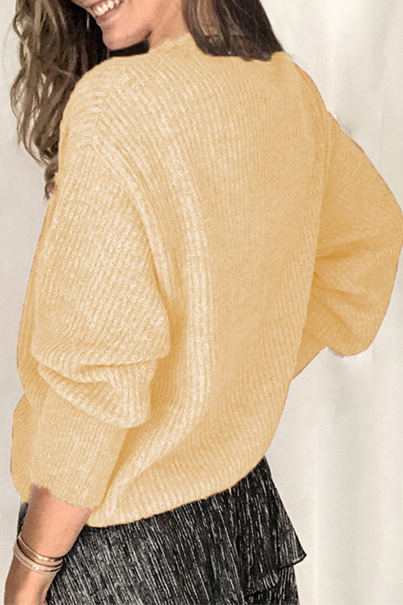 Tops casuales de encaje liso con hebilla y escote en V (12 colores)