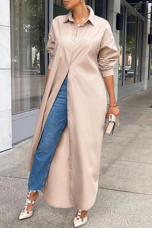 Tops casuales de cuello vuelto con hebilla y retazos sólidos (8 colores)