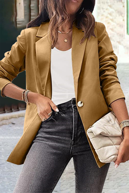 Prendas de abrigo con cuello vuelto en color liso (8 colores)
