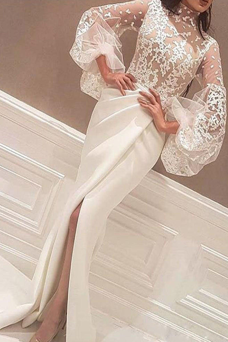 Vestidos de falda lápiz con cremallera y retazos bordados de celebridades sexys