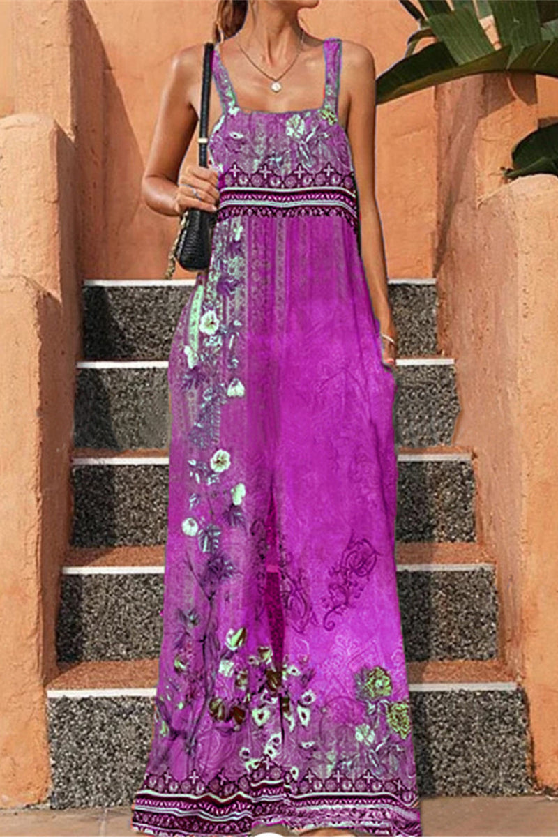 Monos holgados con bolsillos y estampados casuales