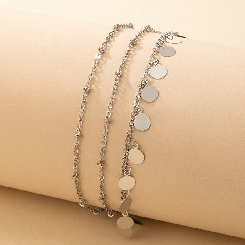 Simplicity Solid Tassel Anklet