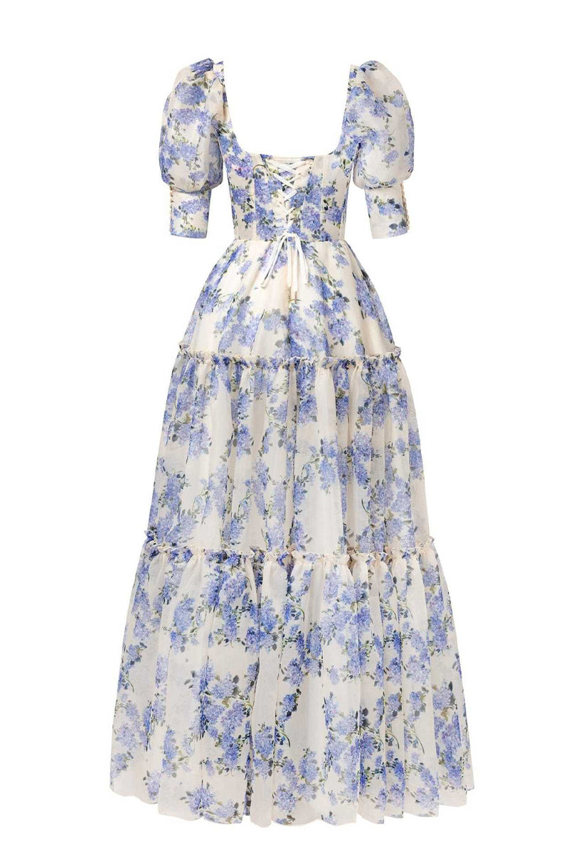 Vestidos de noche elegantes con hombros descubiertos y flores de celebridades