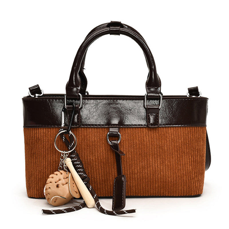 Casual Patchwork Zipper Contrast Bags