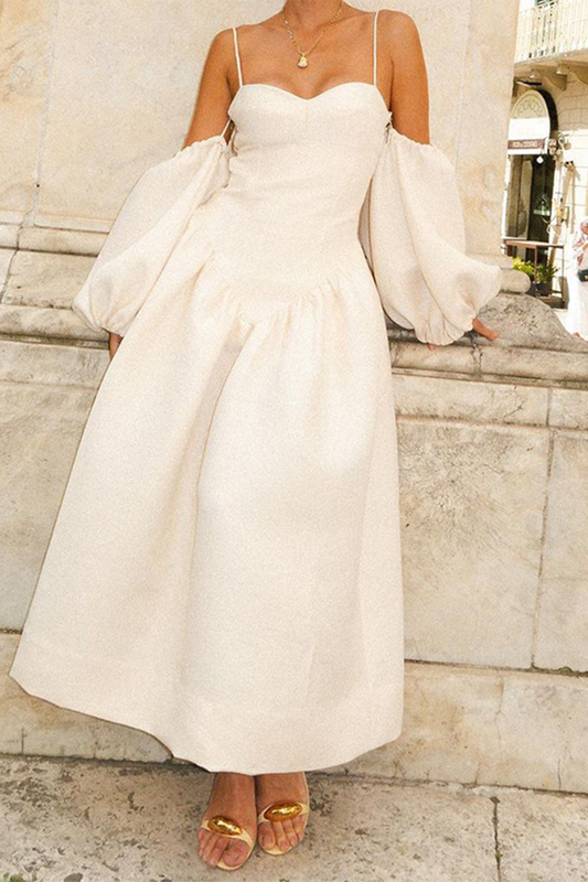 Vestidos de noche sexys con escote en V y bolsillos en color liso