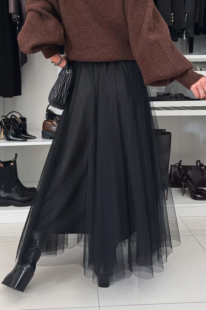 Elegant Lace Up Mesh High Waist Type A Bottoms