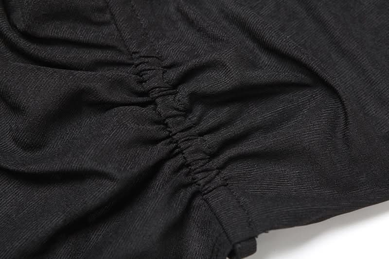 Ruched square neck backless self tie cami top | Festival Outfits Women