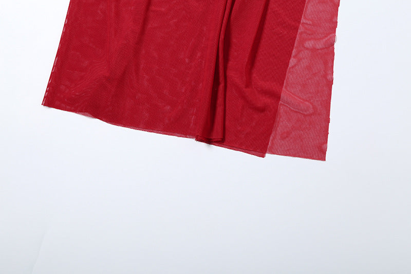 Self tie backless ruched mesh top | Festival Outfits Women