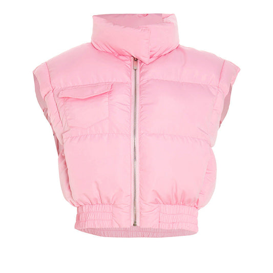 High neck zip-up pocket top | Festival Outfits Women
