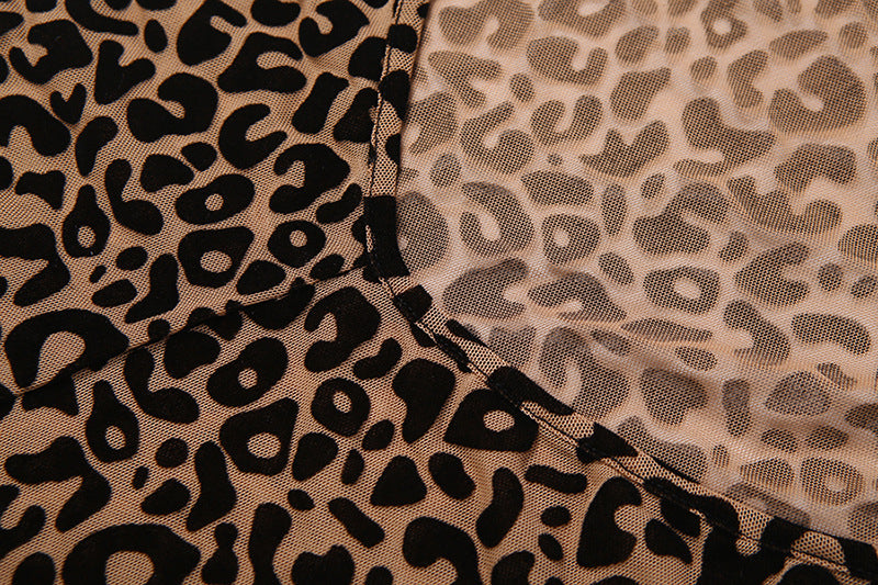 Halter backless leopard print jumpsuit | Festival Outfits Women