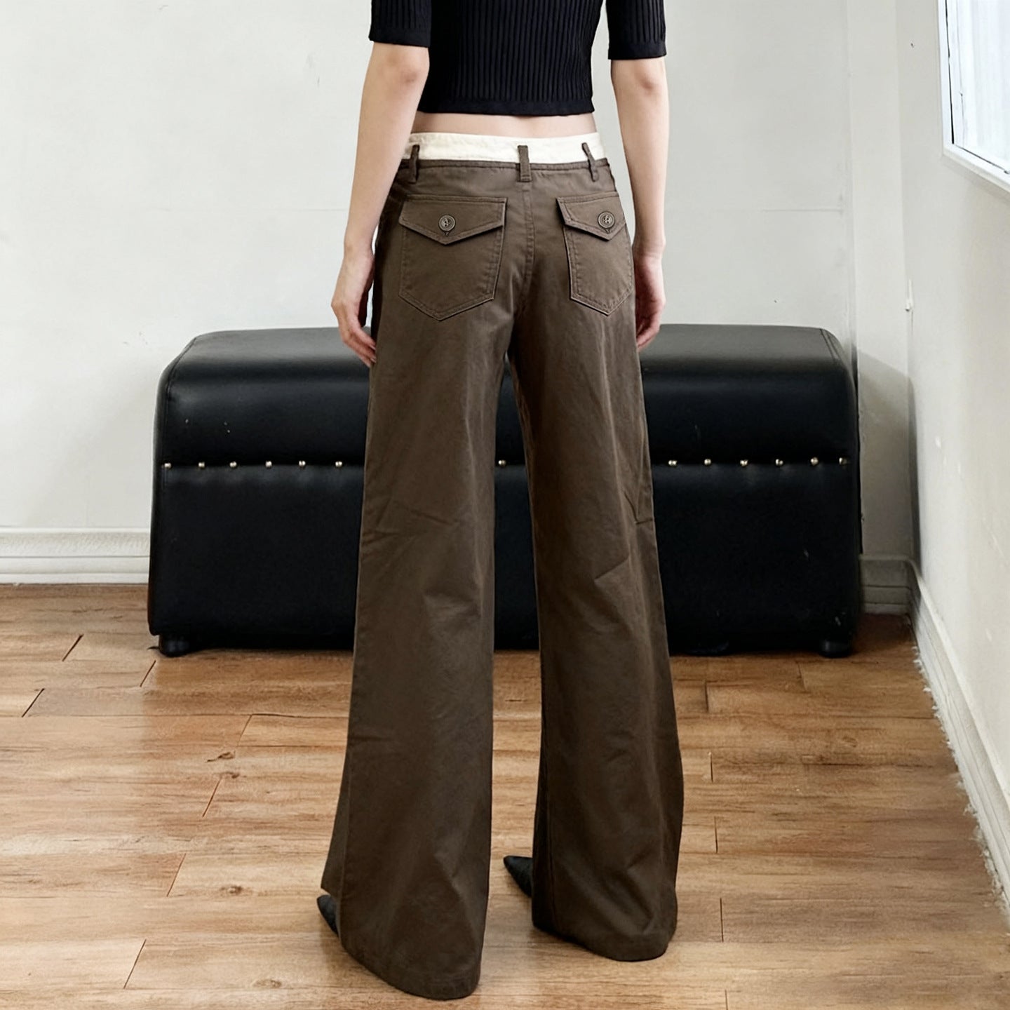 Pocket button low rise pant | Festival Outfits Women