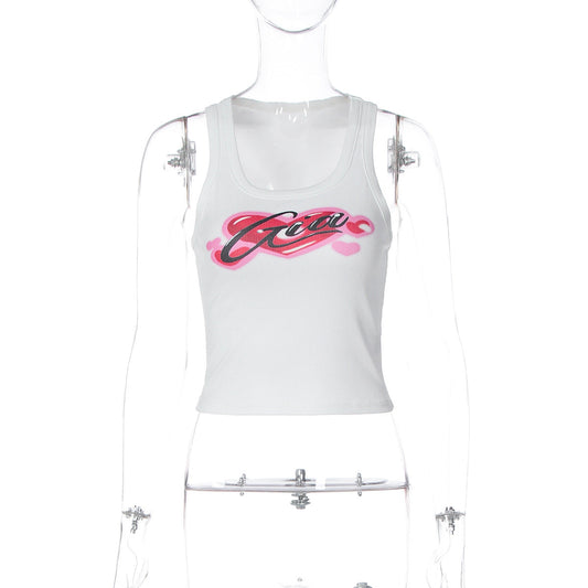 Sweetheart pattern u neck tank top | Festival Outfits Women