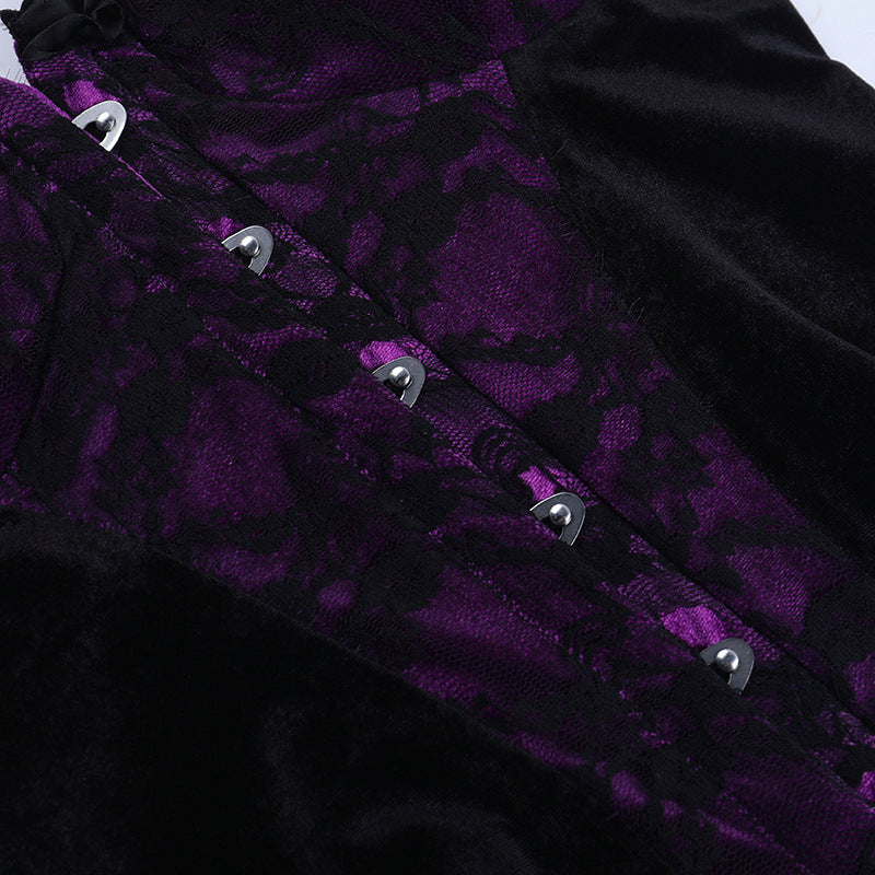 Sweetheart neck lace hem button top | Festival Outfits Women