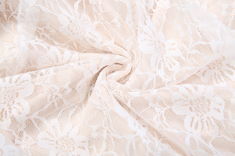 Lace ruched ruffle maxi skirt | Festival Outfits Women