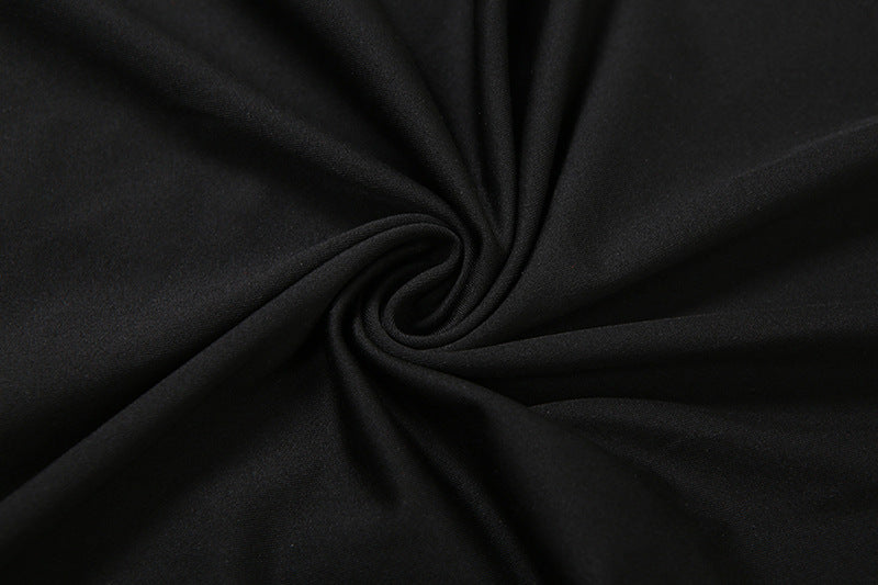 Long sleeve gloves ruched irregular mini dress | Festival Outfits Women