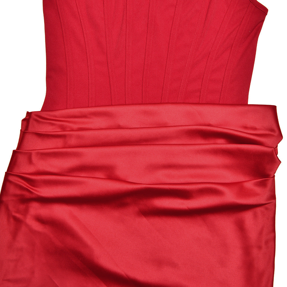 Ruched square neck backless satin cami maxi dress | Festival Outfits Women