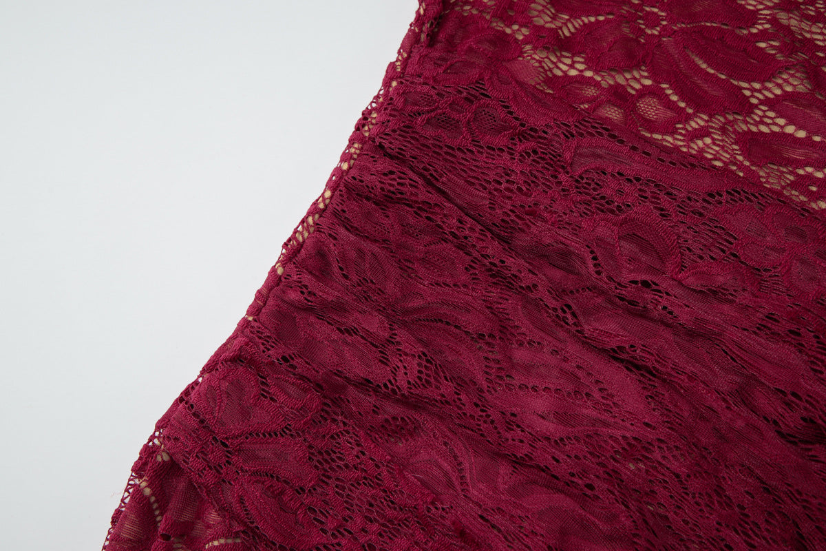 Square neck lace backless cami maxi dress | Festival Outfits Women