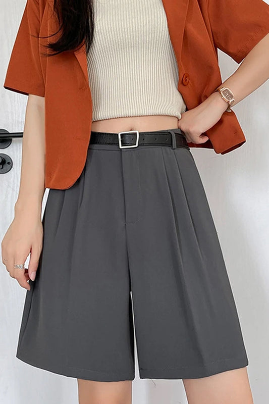 High Waist Women Office Shorts Pants