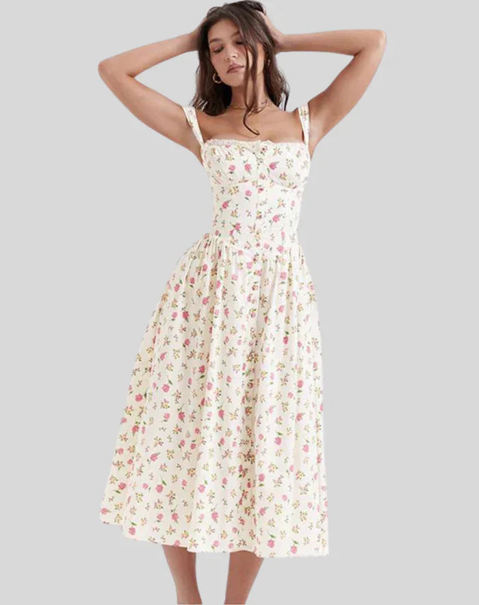 Vestido midi ajustado para mujer | Ideal para primavera/verano