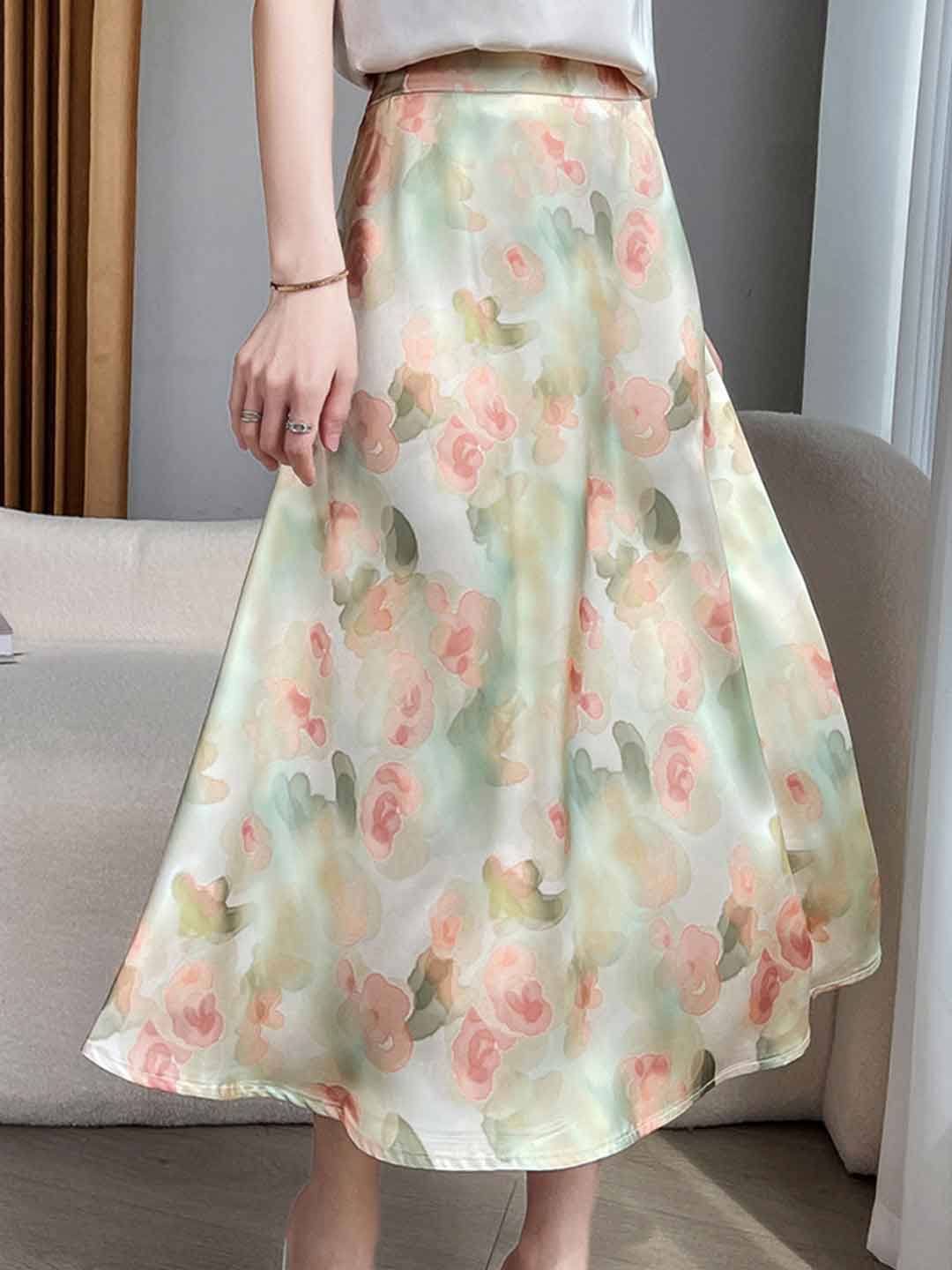Sophia Vacation A-line Floral Printed Skirt