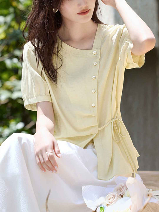 Maya Vacation Tie Textured Shirt