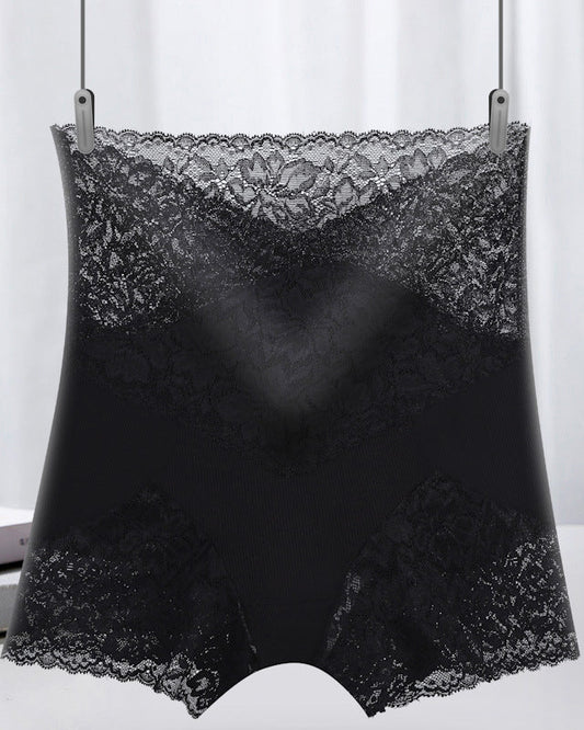 Lace High Waist Tummy Control Panties Leggings