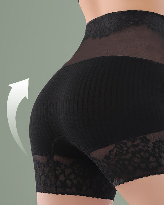 Lace High Waist Cotton Hip Lifting Tummy Control Leggings