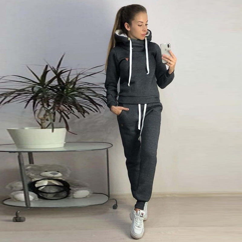Conjuntos casuales de dos piezas con sudadera y pantalones de manga larga para mujer, tallas S-3XL