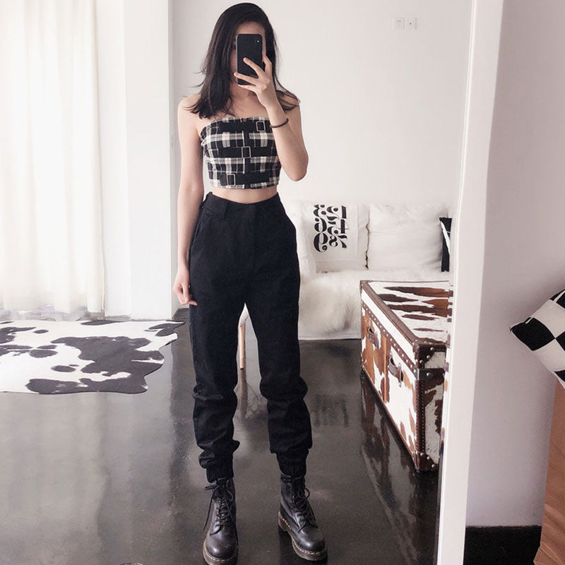 S-2XL Solid Color Casual Jogger Pants