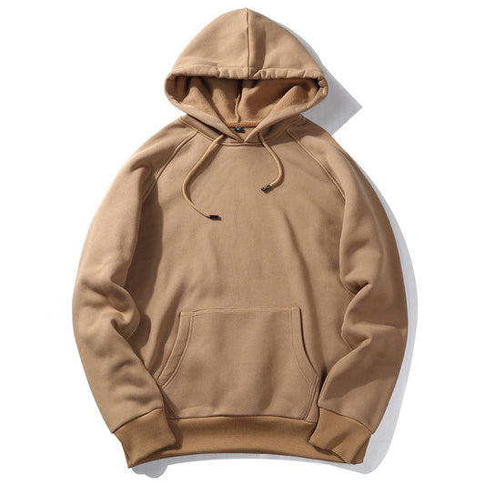Sudadera unisex holgada con capucha, informal, neutra, de color sólido