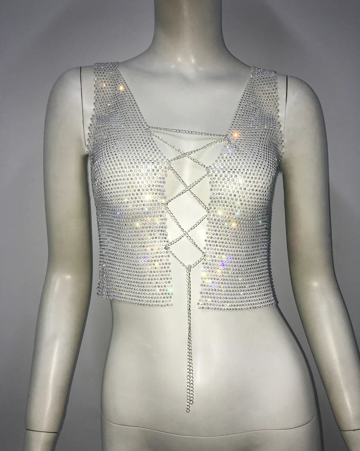 Flash Gothic Sexy Fishnet Top