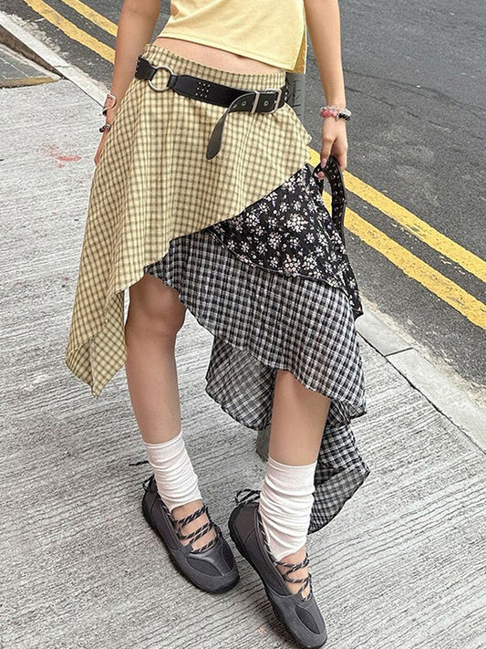 Niche Wasteland Style Street Maxi Skirt