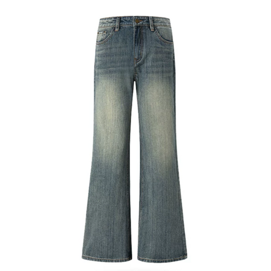 Textured pocket button low rise wide leg | Baggy Low Rise Jeans | Festival Outfits Women