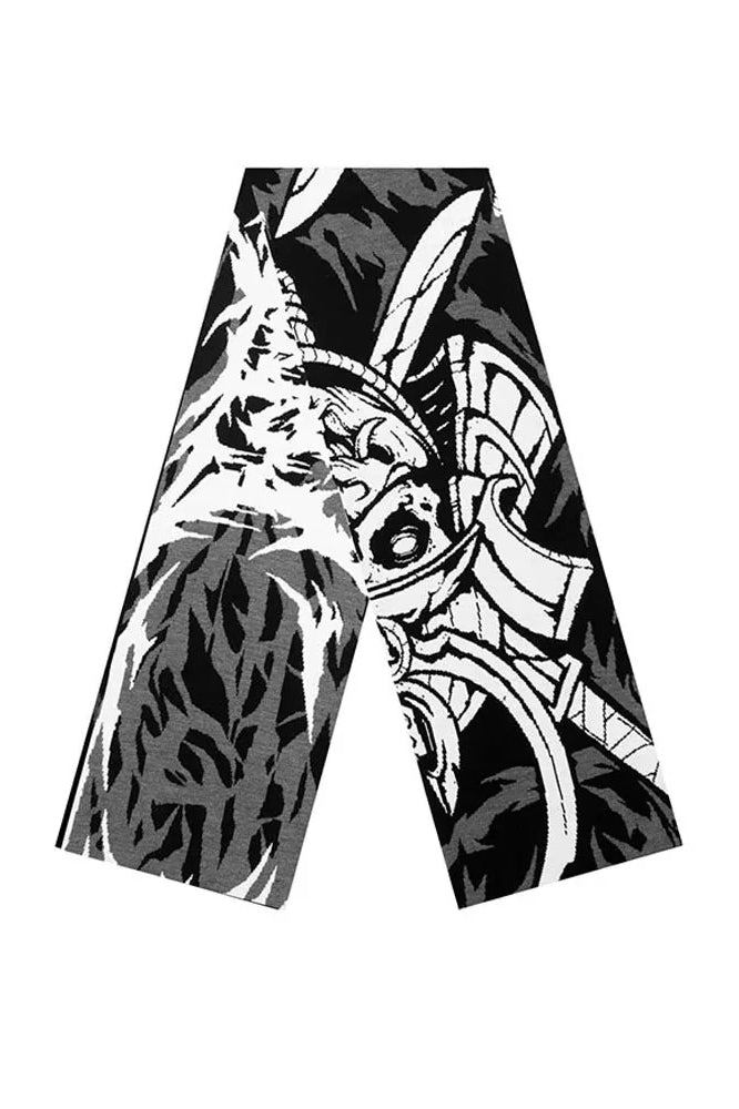 Anime Y2K Gothic Graphic Knit Scarf