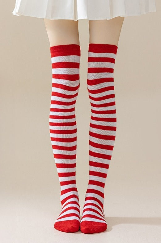 Striped Knee High Socks