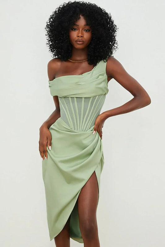 Conjunto de traje de baño estilo vintage verde manzana