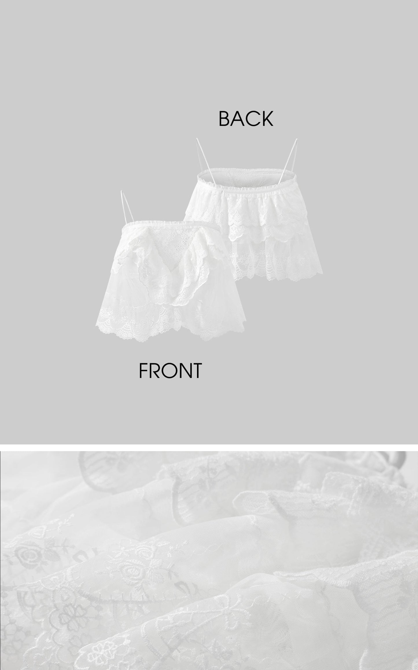 Layered Lace Mesh Cami Top