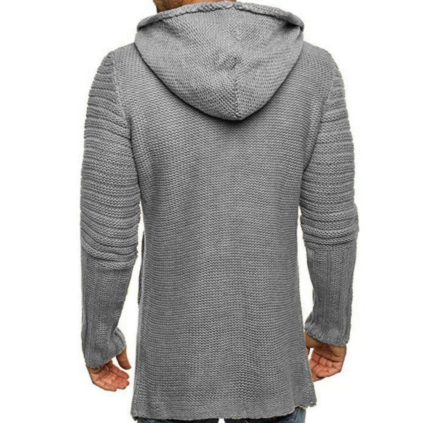 Marc - Cárdigan largo con capucha - Casual - Hecho para - Ideal para Otoño/Invierno