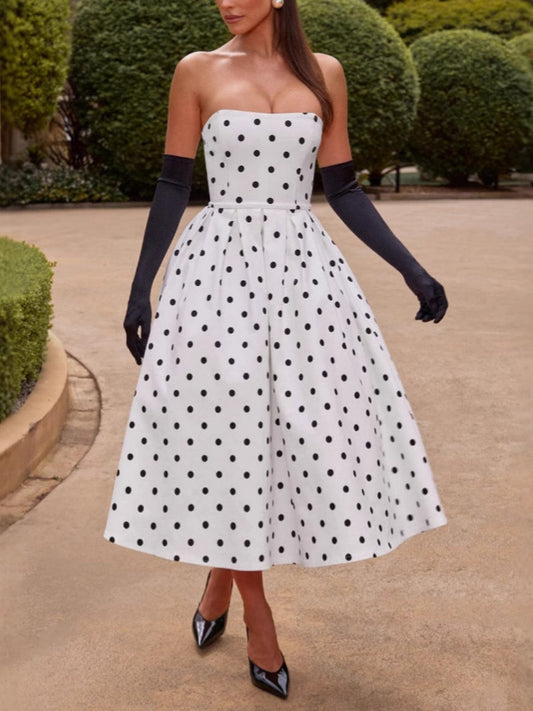 Polka Dots Maxi Dresses
